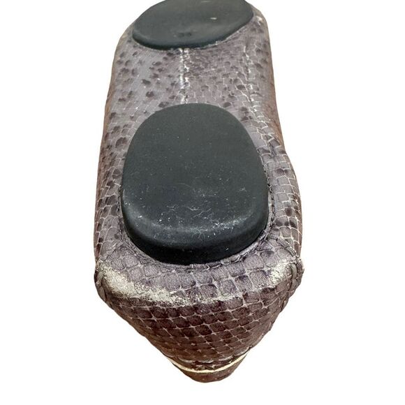 Marc by Marc Jacobs Grey Leather Snakeskin Driving Loafers Size 36 - Picture 7 of 9